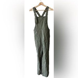 Faux leather jumpsuit